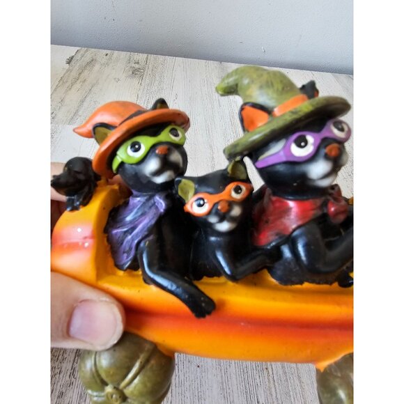 Pumpkin car cat Halloween‎ decor funny shabby chic unique - Picture 6 of 9